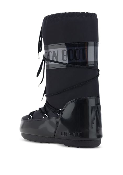 Black Satin Icon Glance Boots MOON BOOT | 80D1401680N001