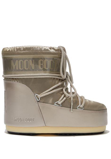 Platinum Satin Icon Low Glance Boots MOON BOOT | 80D1409350B003