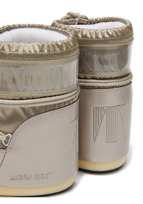 Platinum Satin Icon Low Glance Boots MOON BOOT | 80D1409350B003