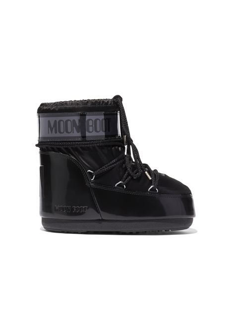 Black Satin Icon Low Glance Boots MOON BOOT | 80D1409350N001