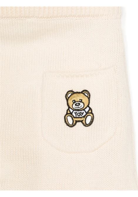 Completo In Maglia Beige Con Patch Teddy Bear MOSCHINO KIDS | MUK04XLHE0620404