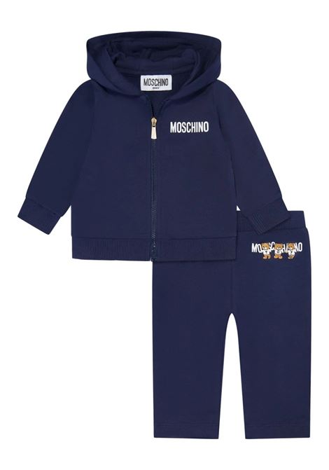 Set Sportivo Blu con Stampa Moschino Teddy Bear MOSCHINO KIDS | MUK04YLCA4040016