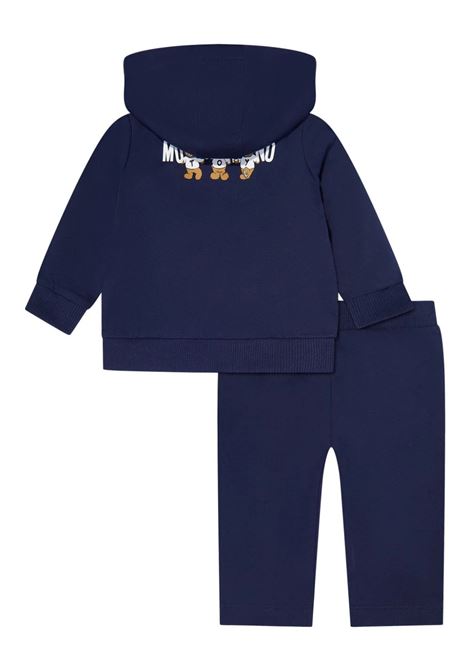 Blue Tracksuit with Moschino Teddy Bear Print  MOSCHINO KIDS | MUK04YLCA4040016