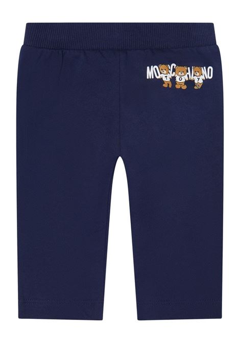 Blue Tracksuit with Moschino Teddy Bear Print  MOSCHINO KIDS | MUK04YLCA4040016