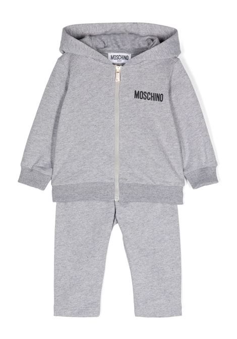 Set Sportivo Grigio con Stampa Moschino Teddy Bear MOSCHINO KIDS | MUK04YLCA4060901