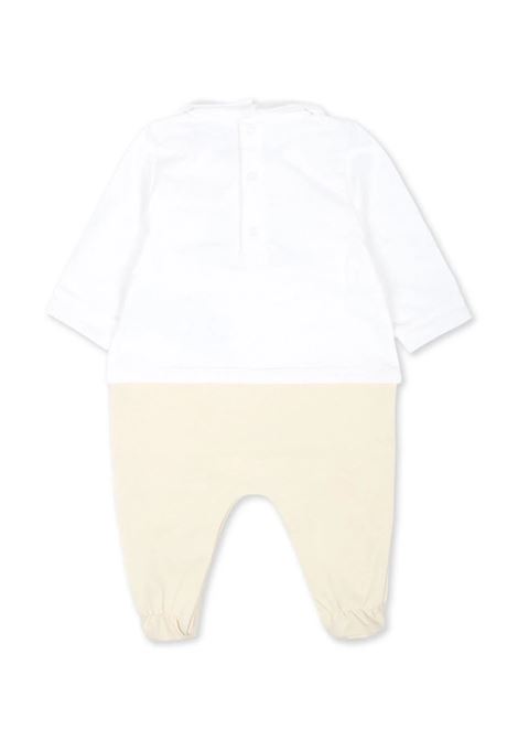 Tutina Bianca e Beige Con Stampa Moschino Teddy Bear MOSCHINO KIDS | MUY06ZLCA6320404