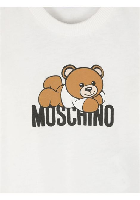 T-Shirt Moschino Teddy Bear Bianca MOSCHINO KIDS | MUY076LAA3610063