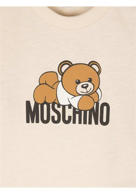 Beige Moschino Teddy Bear T-Shirt MOSCHINO KIDS | MUY076LAA3620404