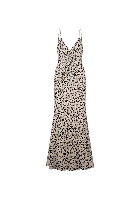 Printed Viscose Slip Dress With Waist Knot MSGM | 3741MDA42-24766302