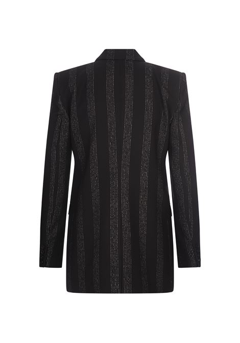 Black Lurex Pinstripe Tailoring Jacket MSGM | 3741MDG18-24760499