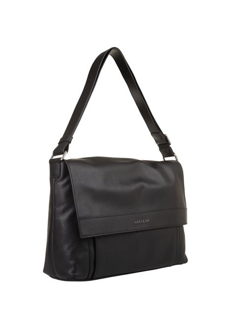 Black Leather Shoulder Bag ORCIANI | P00733-MICNER