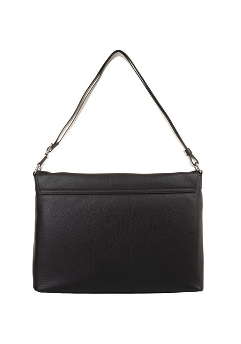 Black Leather Shoulder Bag ORCIANI | P00733-MICNER