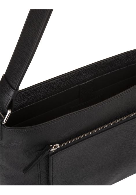 Black Leather Shoulder Bag ORCIANI | P00733-MICNER