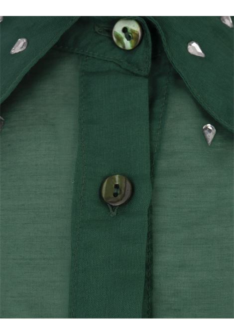 Green Gem Cut Shirt OSEREE | GSF246-COTTON SILKGREEN
