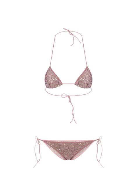 Metallic Pink Netquins Microkini OSEREE | NTS238-NETQUINSOLD ROSE