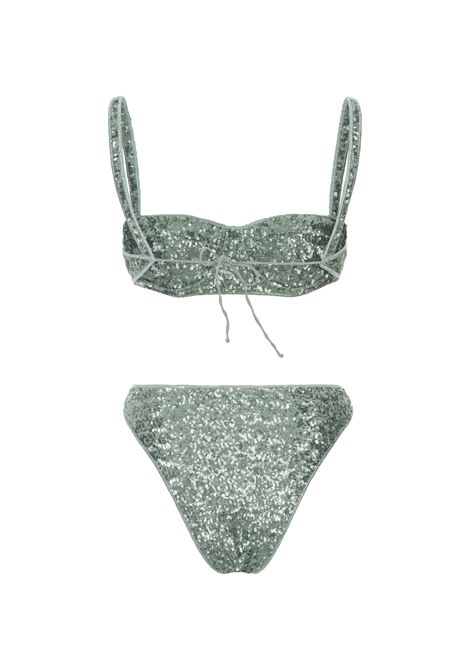 Aqua Sequined Bikini OSEREE | PEF246-SEQUINSAQUA