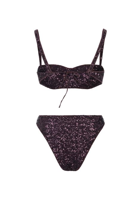 Purple Sequined Bikini OSEREE | PEF246-SEQUINSPLUM