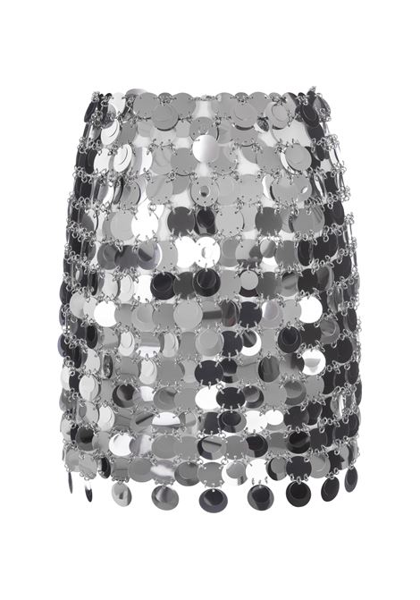 Mini Skirt With Circular Mirror Effect Discs RABANNE | 19EIJU010PS0133P040