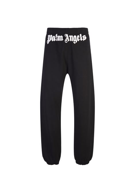 PALM ANGELS Joggers Neri Con Logo Sulla Vita - PALM ANGELS