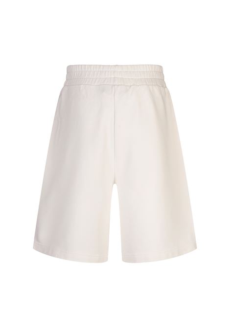 White Sports Bermuda Shorts With Logo On Waist PALM ANGELS | PMCI020F24FLE0020310