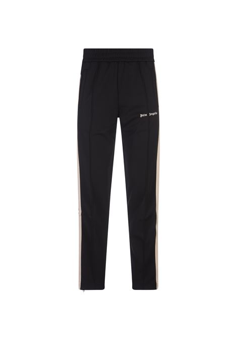 Black Joggers With Logo and Contrast Bands PALM ANGELS | PMCJ020C99FAB0011003