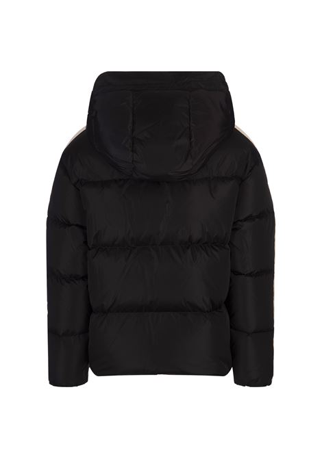 Black Down Jacket With Contrast Logo PALM ANGELS | PMED028C99FAB0011003