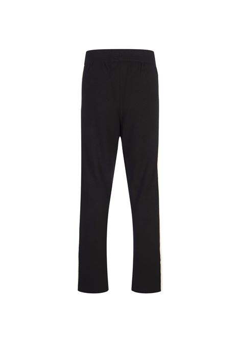 Black Wool and Cashmere Track Trousers PALM ANGELS | PMHG004F24KNI0011003