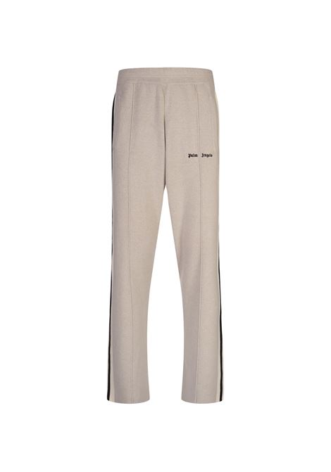 Light Beige Wool and Cashmere Track Trousers PALM ANGELS | PMHG004F24KNI0016110