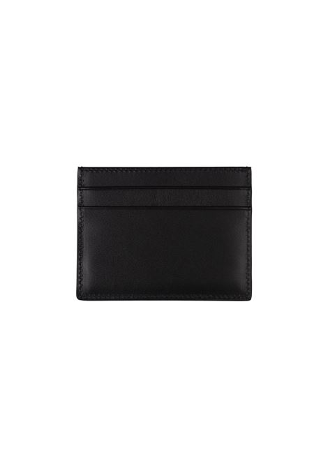 Black Leather Card Holder With Logo Print PALM ANGELS | PMND017C99LEA0011001