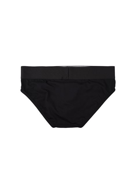 Black 2-Piece Briefs Set with Logo Band PALM ANGELS | PMUF002C99FAB0051010