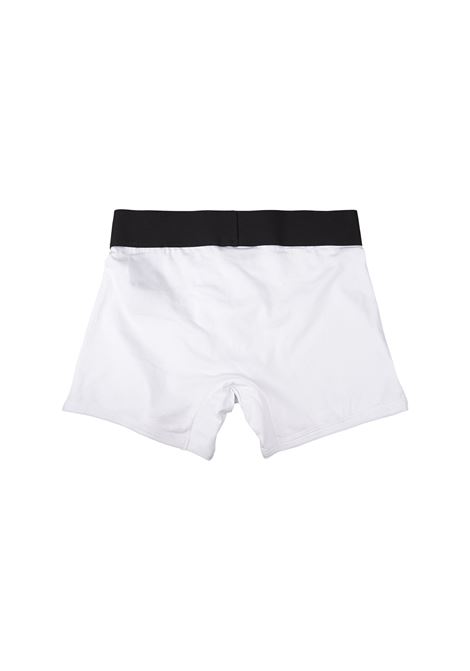 Set di 2 Boxer In Nero e Bianco Con Banda Logo PALM ANGELS | PMUH003C99FAB0081001