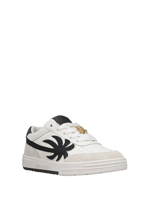 Sneakers Palm Beach University Bianche e Nere PALM ANGELS | PWIA061F24LEA0020484