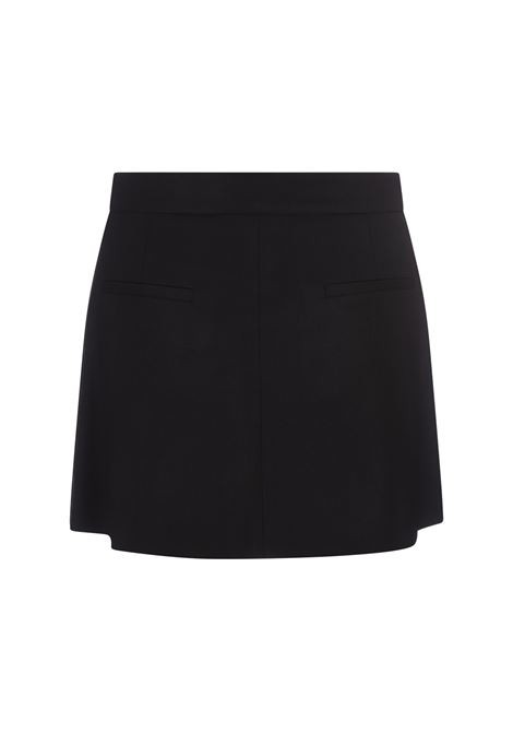 Black Mini Skirt With Pleated Design PAROSH | LILIUXY24-D630426013