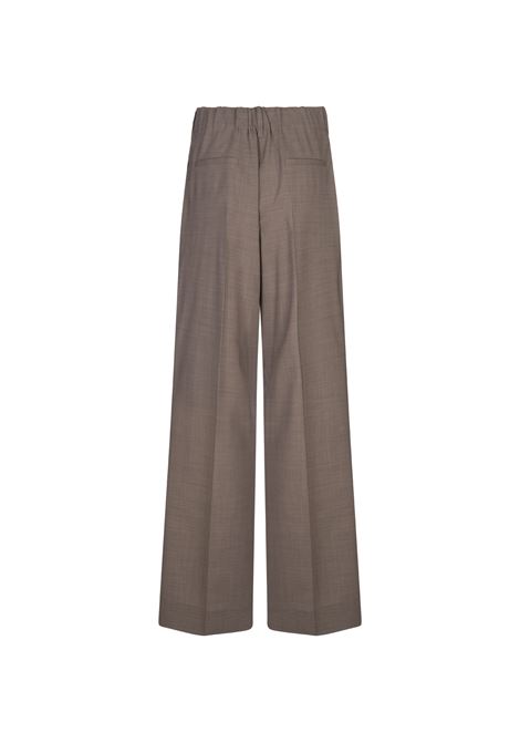 Lille Trousers In Taupe Stretch Wool PAROSH | LILLE24-D232305023