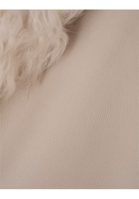 White Morris Sheepskin Coat PAROSH | MORRIS-D470077002