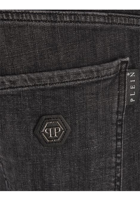 Skinny Jeans In Grey Splash Denim PHILIPP PLEIN | AADCMDT3936PDE004N10GL