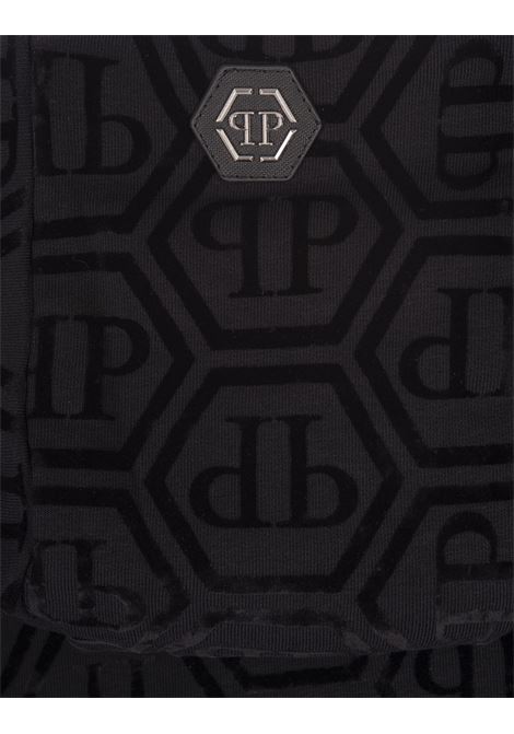 Felpa Con Cappuccio PP Hexagon Nera PHILIPP PLEIN | AADCMJB3379PJY002N02