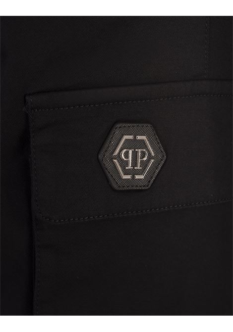 Pantaloni Lunghi Cargo Fit Neri PHILIPP PLEIN | AADCMRT1414PTE004N02