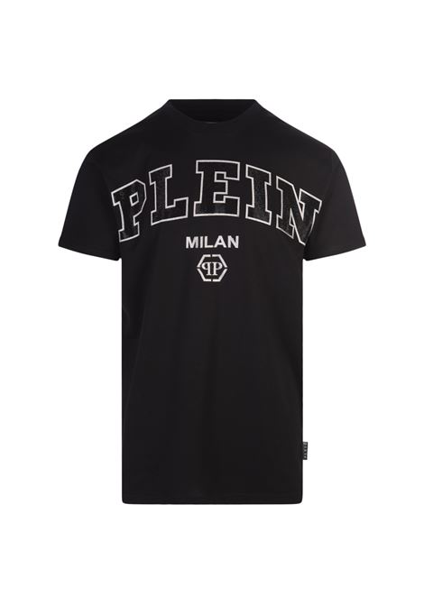 T-Shirt Round Neck SS College Nero PHILIPP PLEIN | AADCMTK7755PJY002N02