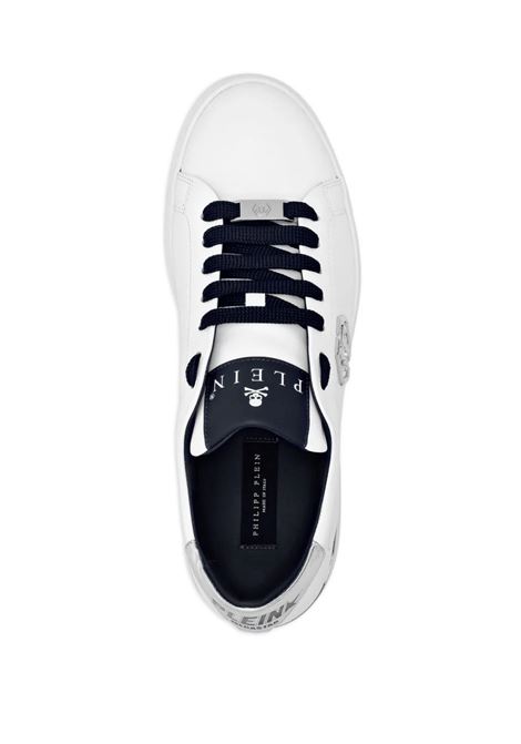 Sneakers Low-Top Hexagon In Nappa Bianca PHILIPP PLEIN | AADSUSC0676PLE075N02