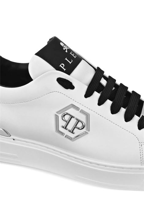 Sneakers Low-Top Hexagon In Nappa Bianca PHILIPP PLEIN | AADSUSC0676PLE075N02