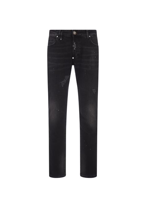 Black Super Straight Cut Jeans PHILIPP PLEIN | FADCMDT3965PDE004N12GD