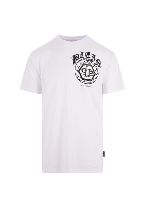 T-Shirt Round Neck SS In White PHILIPP PLEIN | FADCMTK7338PJY002N01