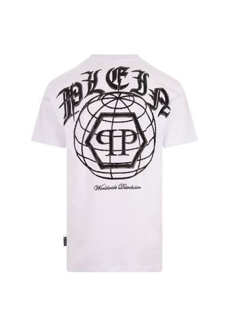 T-Shirt Round Neck SS In White PHILIPP PLEIN | FADCMTK7338PJY002N01