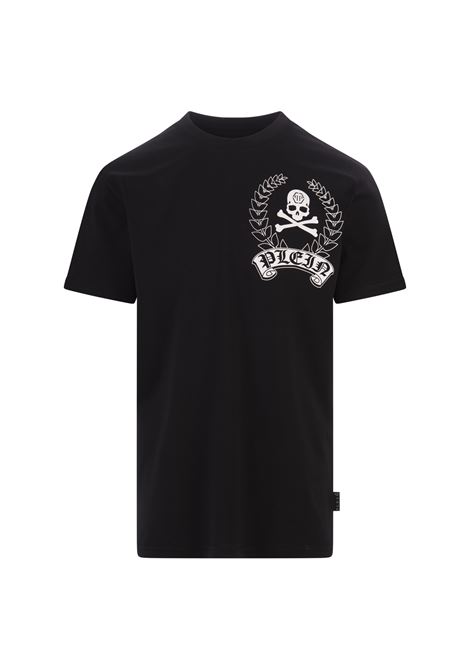 T-Shirt Round Neck SS Nera Con Stampa PHILIPP PLEIN | FADCMTK7353PJY002N02