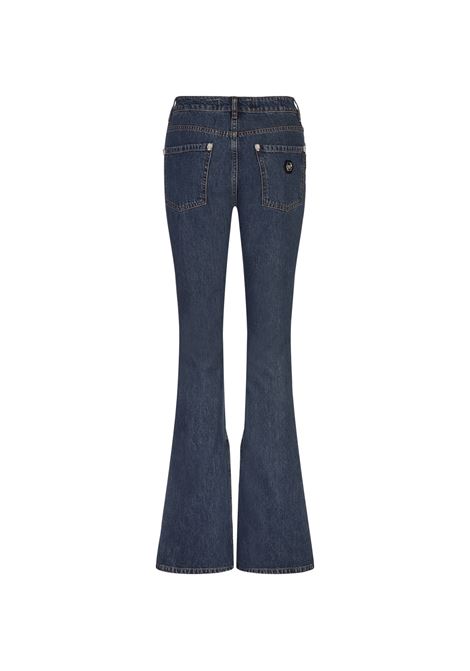 Blue Denim High Waisted Flared Jeans PHILIPP PLEIN | FADCWDT2583PDE004N07DP