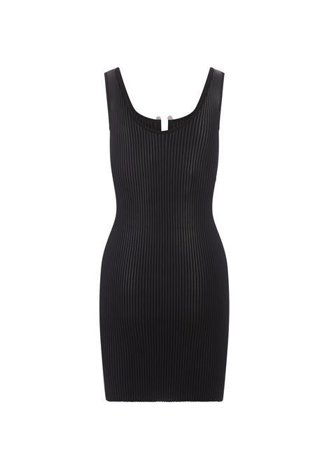 Black Coated Knit Mini Dress PHILIPP PLEIN | FADCWKG0407PKN002N02
