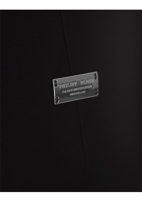 Black Cady Mini Skirt Heart PHILIPP PLEIN | FADCWRV0531PTE008N02
