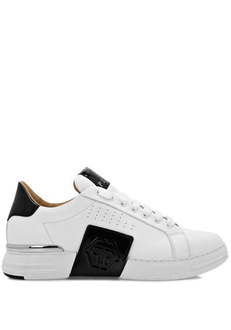 PHILIPP PLEIN Sneakers Phantom Kick$ Bianche e Nere - PHILIPP PLEIN