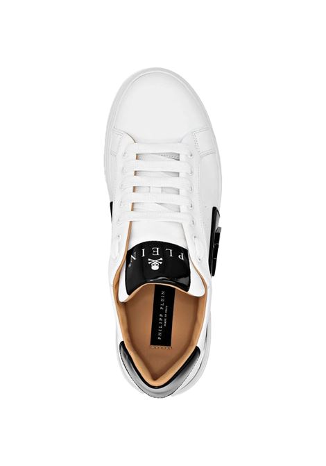 Phantom Kick$ Sneakers In White and Black PHILIPP PLEIN | FADSUSC0565PLE025N01